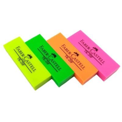 Borrador Faber Castell Fluorescente Caja x 20 UND