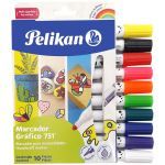 Marcador Grafico Pelikan 751 caja x 10 unds