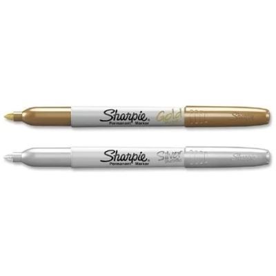 Marcador Sharpie Punta Fina Oro - Plata