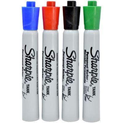 Sharpie Tank X 12 UND Negro, Azul, Rojo, Verde