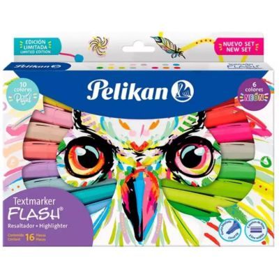 Resaltador Pelikan Flash X 16 Und