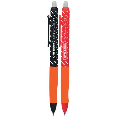 Lapicero Offiesco Borrable Recargable Negro – Rojo x 3 UND