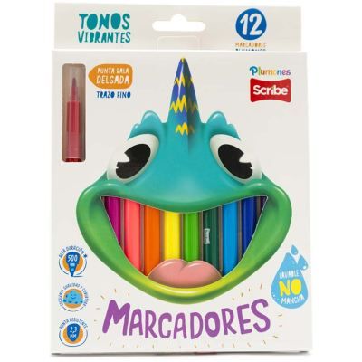 Plumón Scribe X 12 Delgado – X 12 Grueso