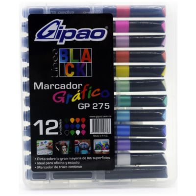 Marcador Grafico Gipao BLACK
