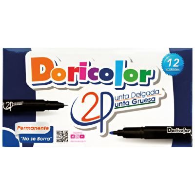 Marcador Doble Punta Doricolor