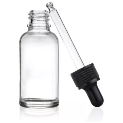 : Goterero Vidrio Transparente – Café – 25 Mlt – Plastico 25 Mlt