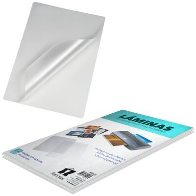 Laminas Plastificar | Tamaño carta u oficio | 125 micras | Paquete x 10 UND