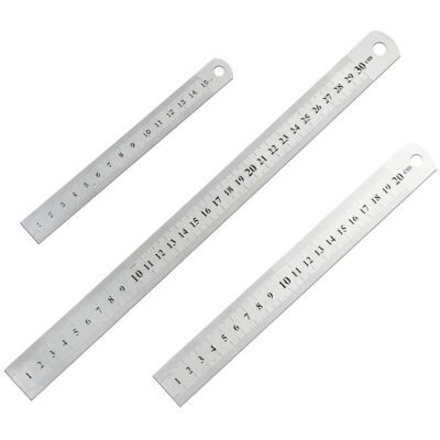 Regla Metálica | 15cm - 20cm - 30cm - 50cm