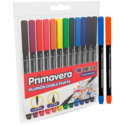 Marcador Punta Pincel Primavera  X 12 |  X 24  | X 36